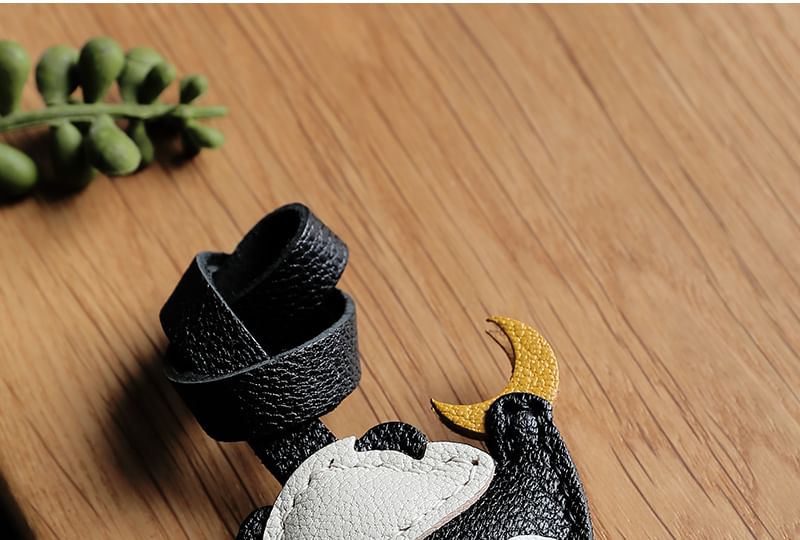 Masoom - Panda Maan / Ster Echt Leren Tashanger Sleutelhanger / DIY Kit (Verschillende Ontwerpen)