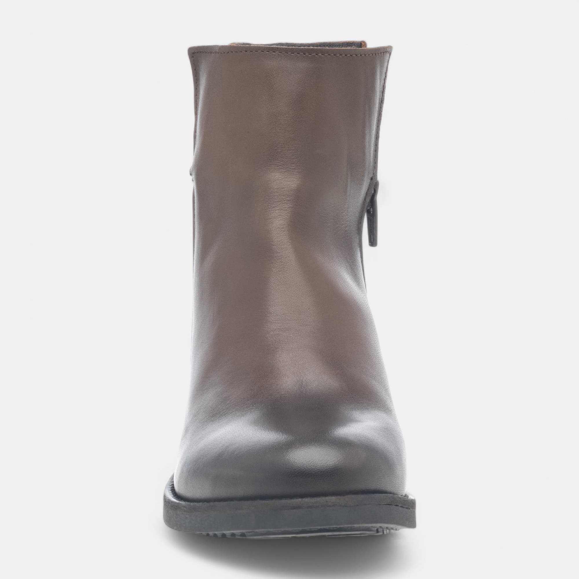 Bottines Femme en cuir taupe