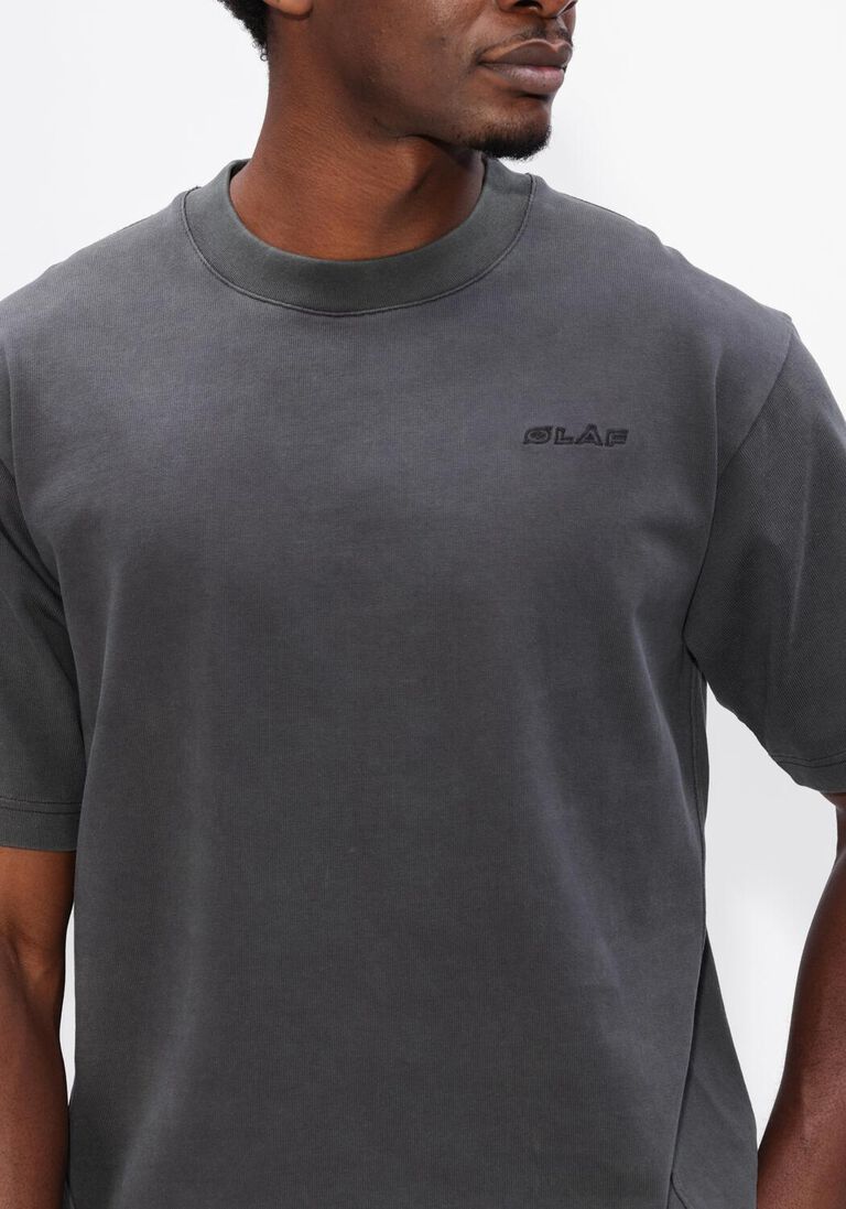 donkergrijze olaf hussein t-shirt washed studio ss tee
