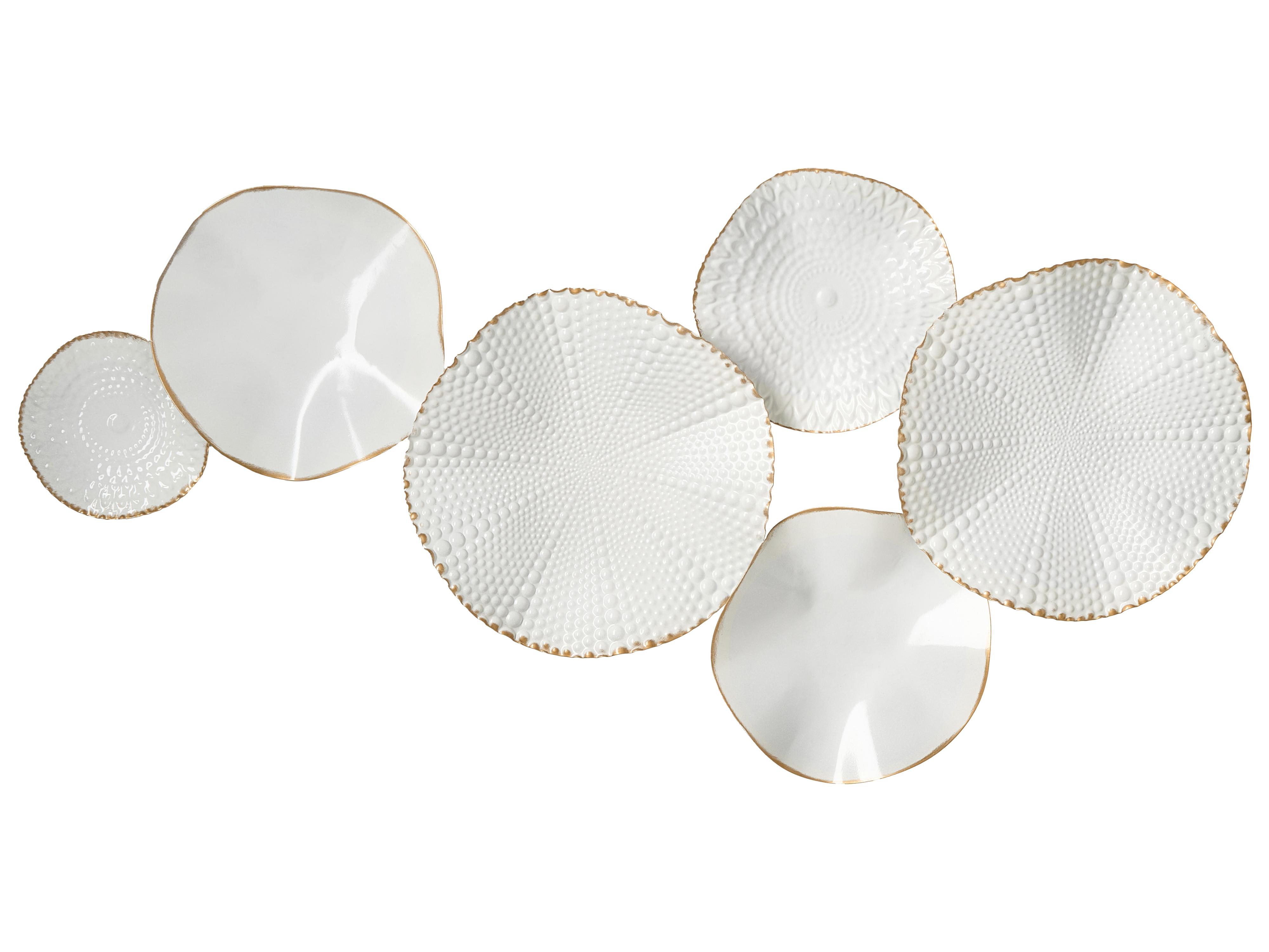 Wanddecoratie NEODYNIUM Metaal 47 cm Wit