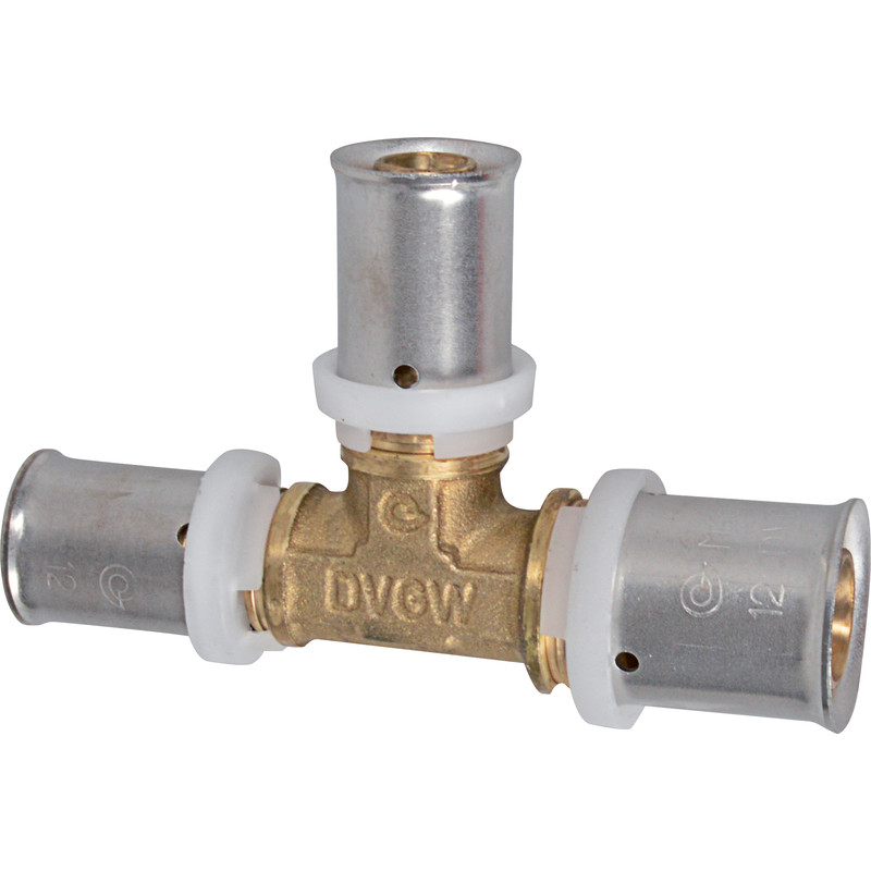 Pers T-stuk verloop 20x16x16mm