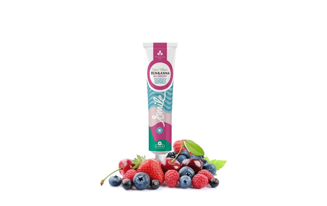 Zahnpasta Wild Berry Fluoride 75 mlNatürliche, vegane Zahnpasta mit Beeren-Geschmack