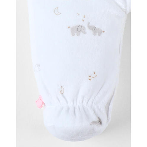 Pyjama velours - Bali et Moka écru - 6m - NOUKIE 'S