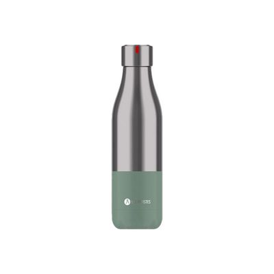 Les Artistes Paris - Gourde Bouteille isotherme 500 ml - inox et vert - acier inoxydable