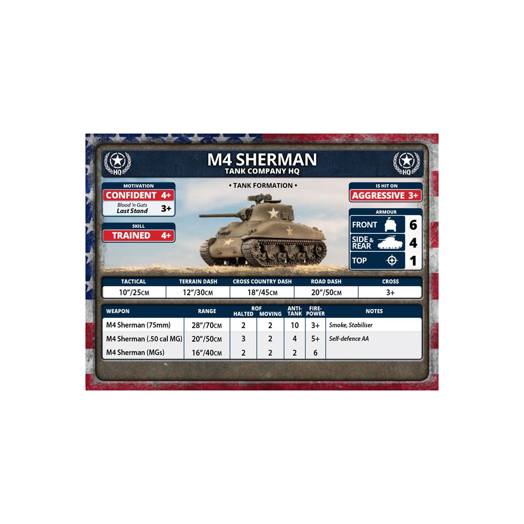 Flames of War - M4 Sherman Tank Platoon