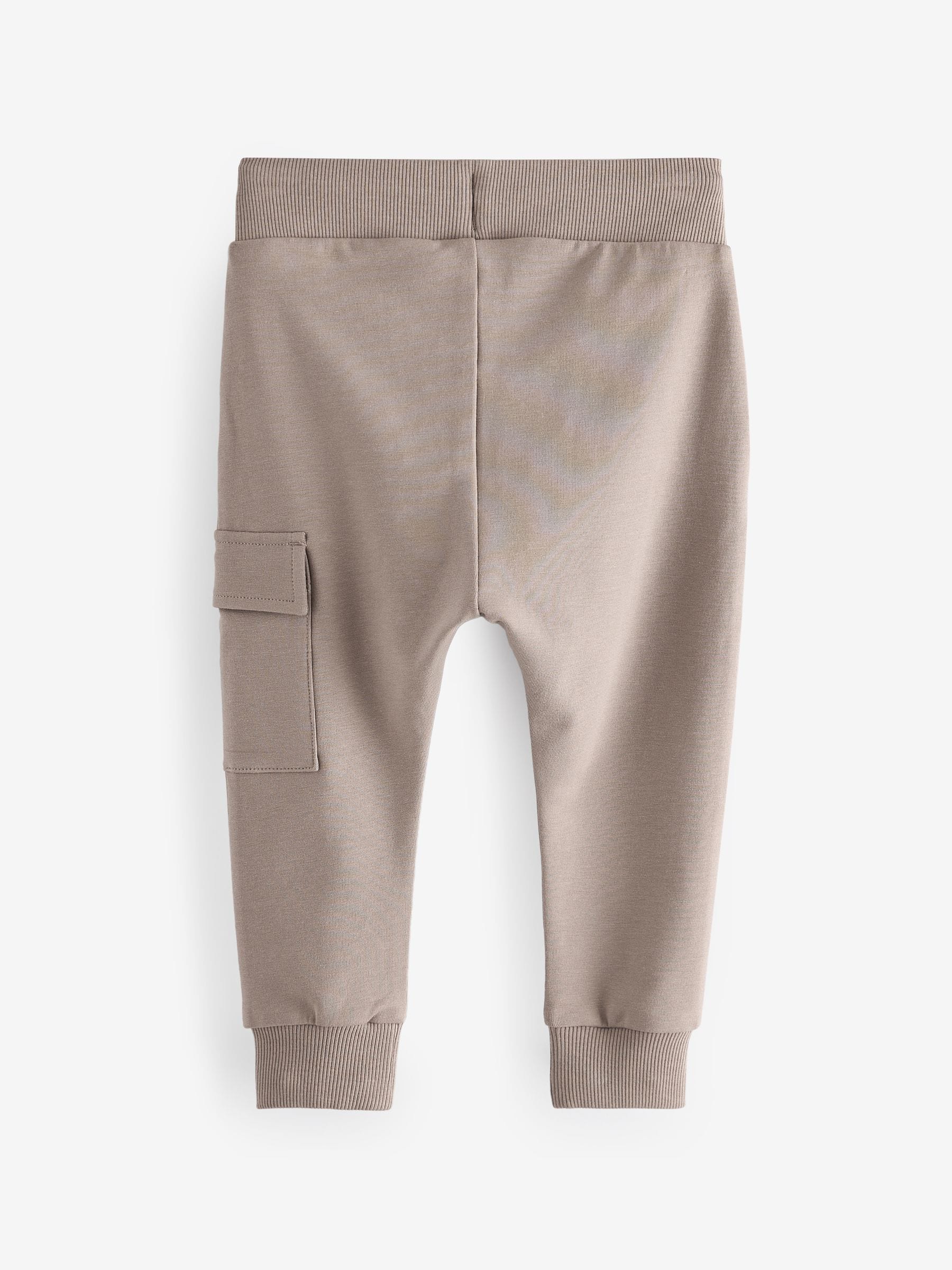 Kakigroen/grijs/zwart - Set van 3 superskinny utility-joggingbroeken (3 mnd-7 jr)