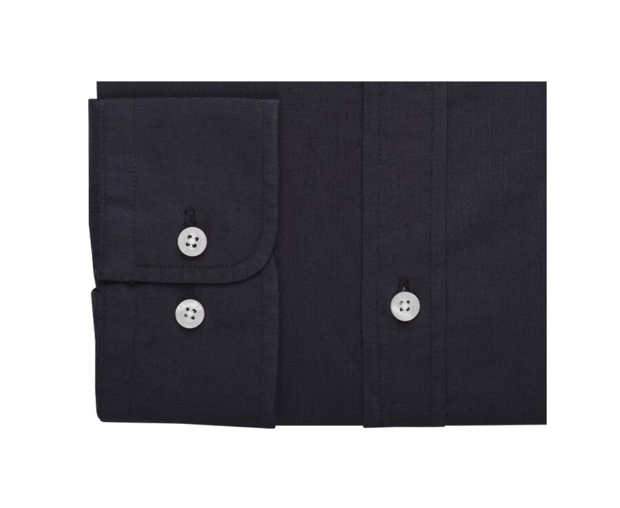 Chemise coton lin Charbon - SILBERT