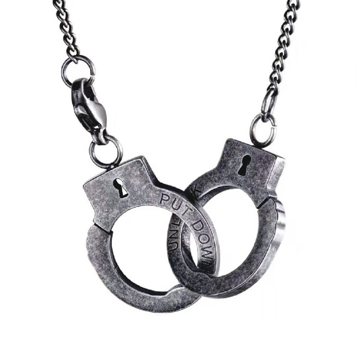 Collier avec pendentif menottes ARTHUR