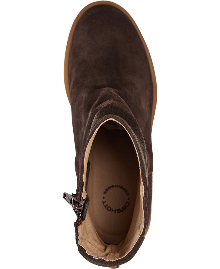 Cashott CASEMILY Zip Boot Suede Coffee