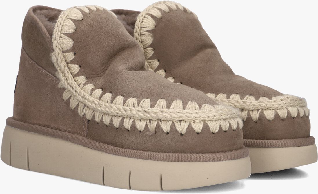 taupe mou vachtlaarzen eskimo bounce sneaker