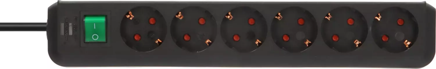 Brennenstuhl 1159500015 6 Voudige stekkerdoos met schakelaar - 1,5m x 34cm