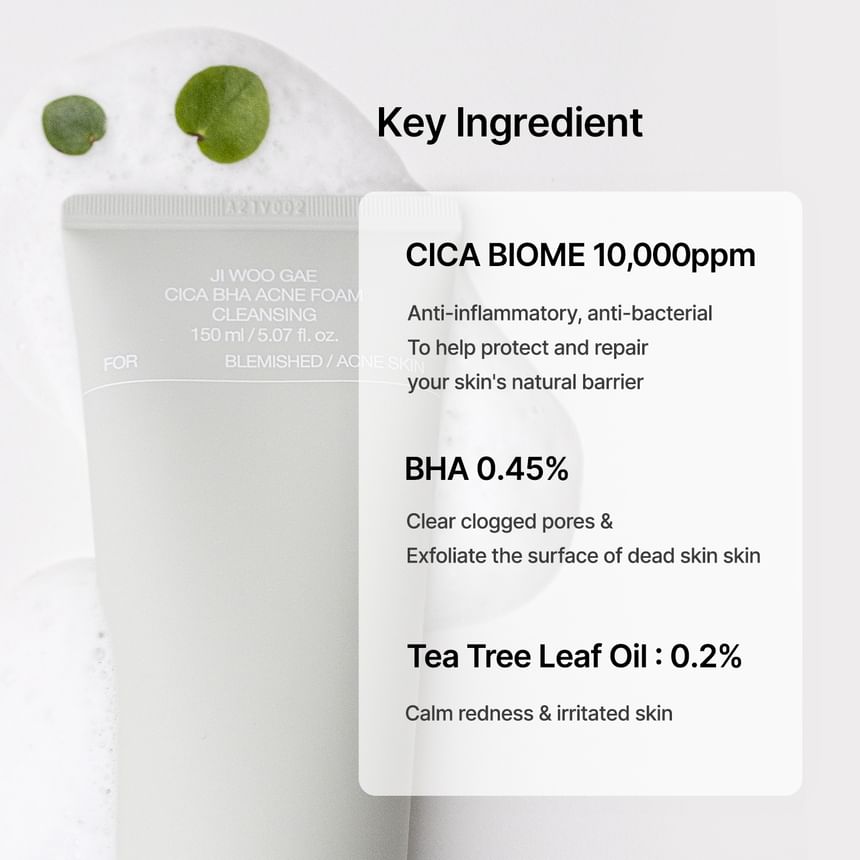 celimax - Ji Woo Gae Cica BHA Acneschuimreiniging