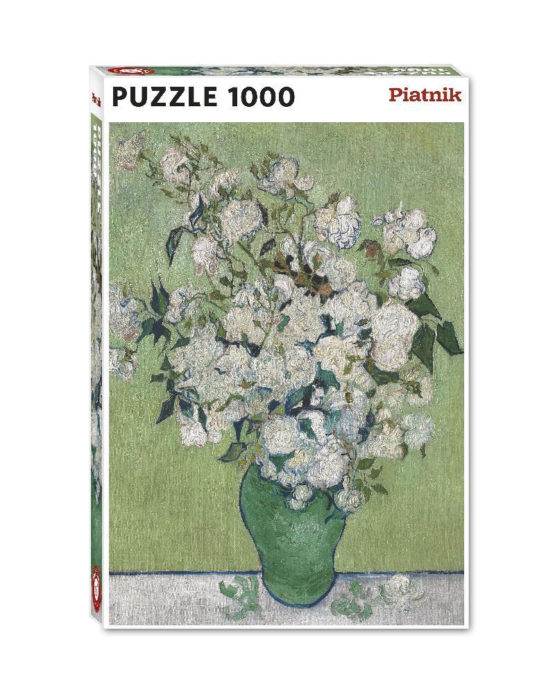 van Gogh - Gruene Vase mit weissen Rosen
