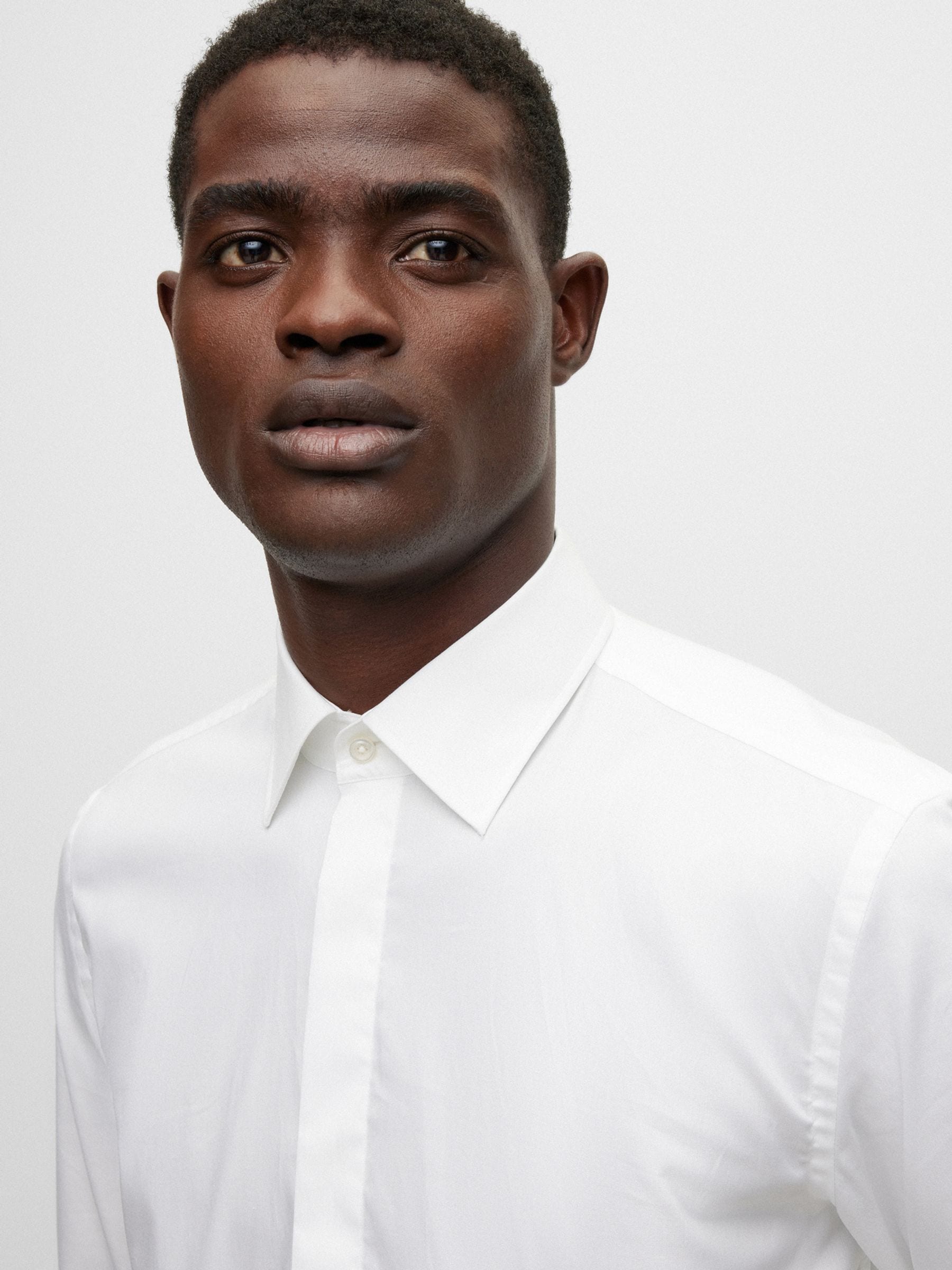 BOSS Slim-Fit Stretch Poplin Oxford Shirt
