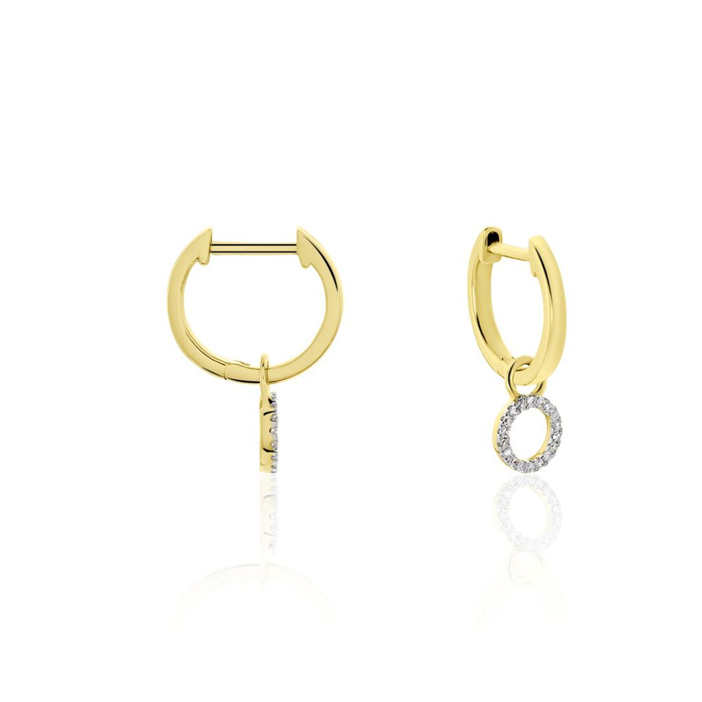 Créoles Or Jaune Gaila Diamants