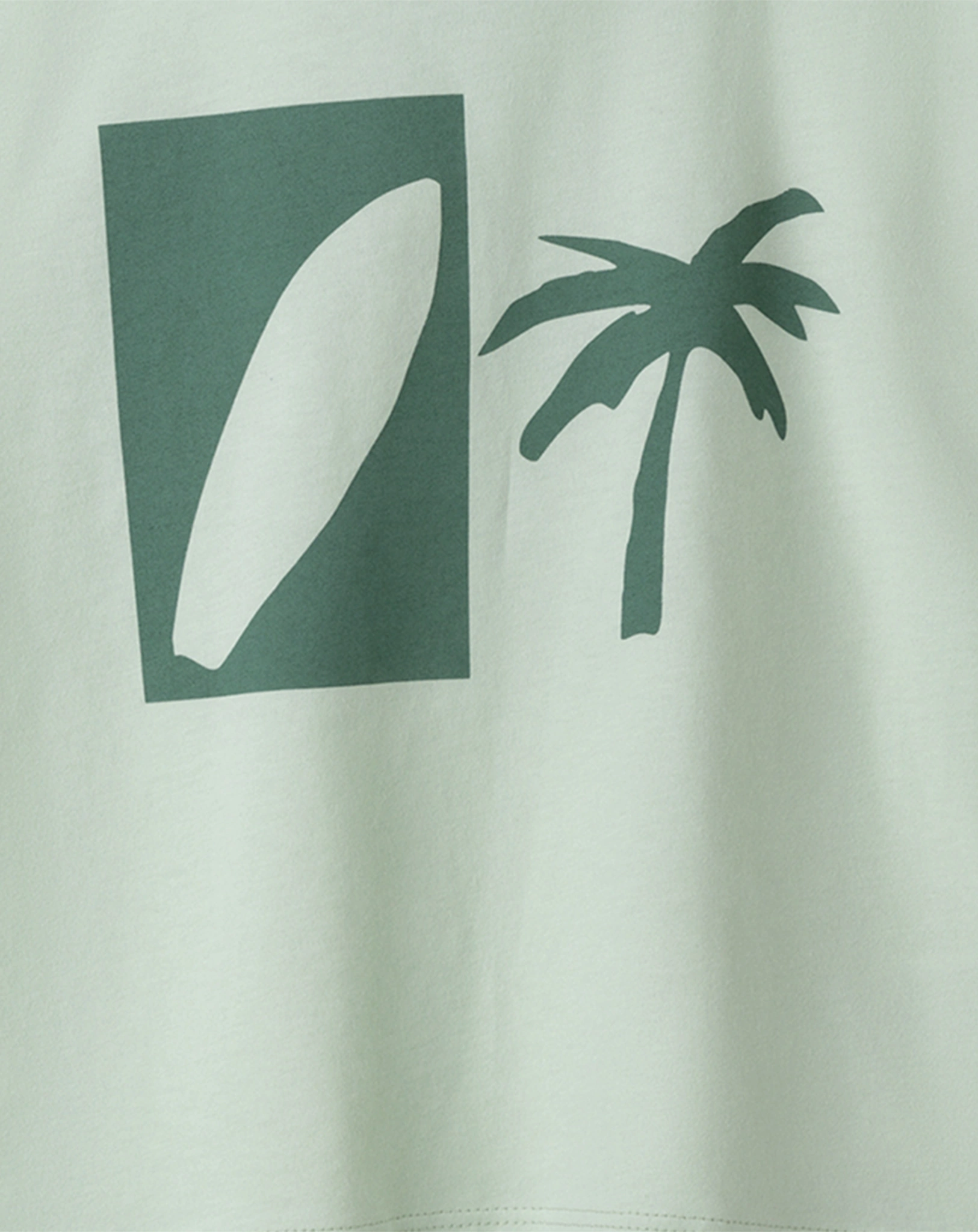 T-Shirt SURFING TIME in light green