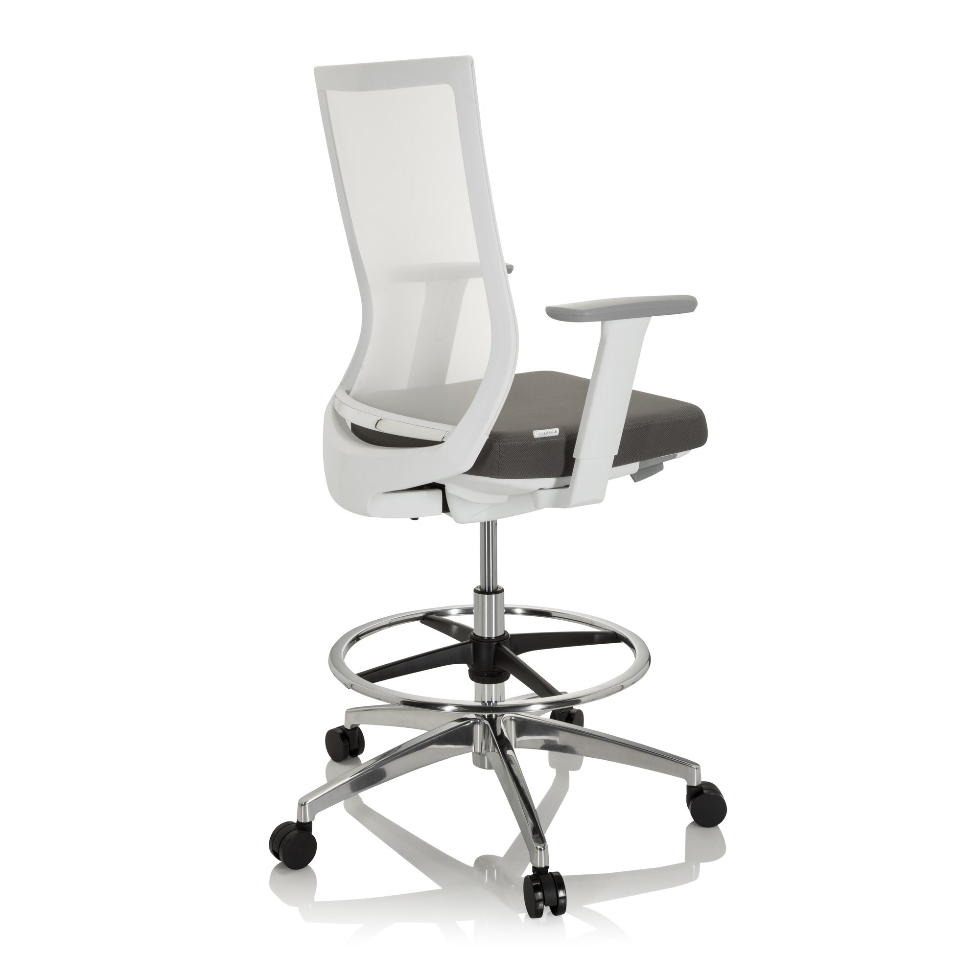 Counterstuhl ASPEN WORK W Stoff/Netzstoff mit Armlehnen (höhenverstellbar) hjh OFFICE
