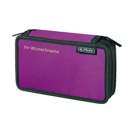 Herlitz Doppeldecker Schüleretui 23-teilig, violett