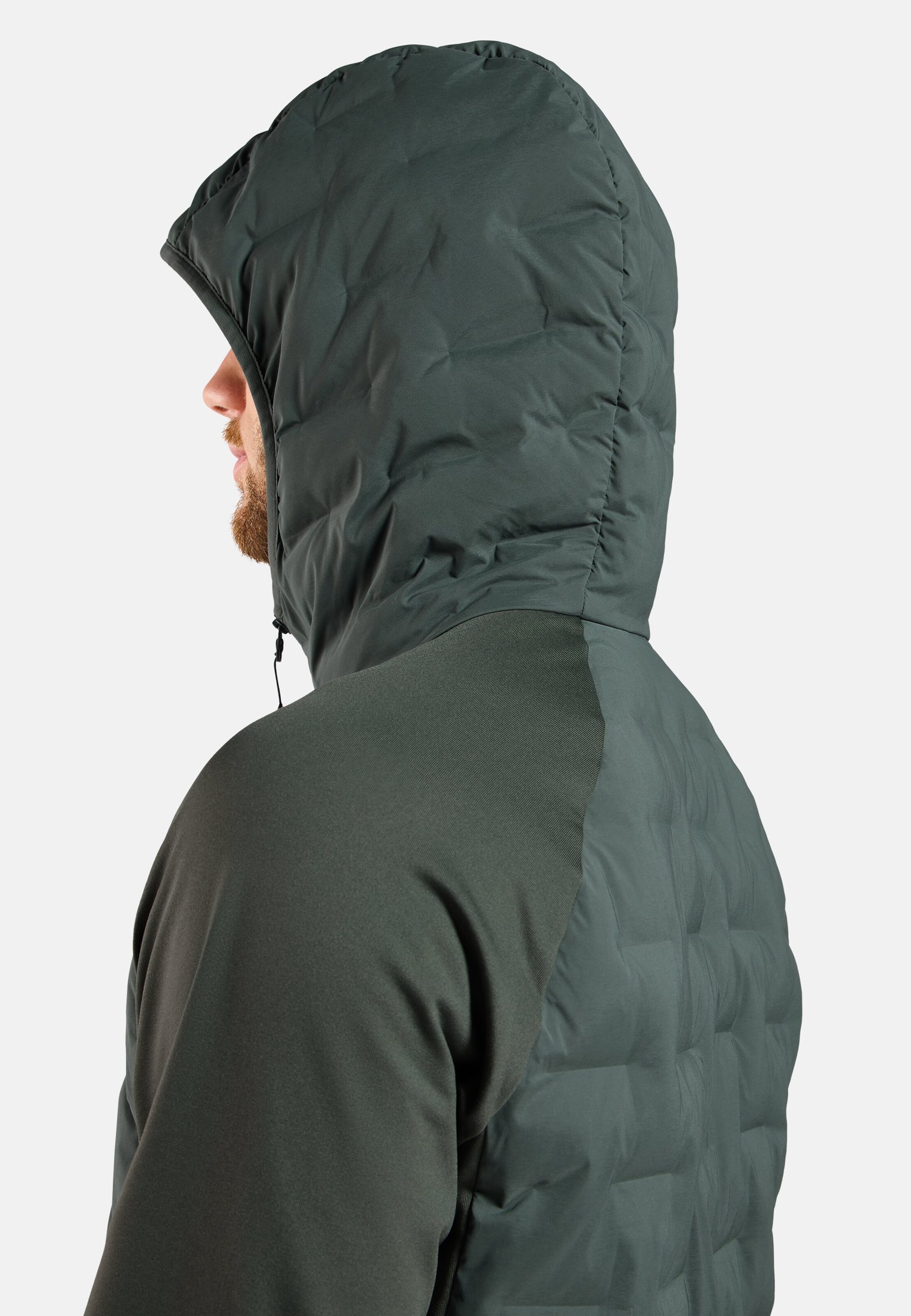 Zeroweight Insulator Hybrid Mid Layer mit Kapuze und Reissverschluss in urban chic