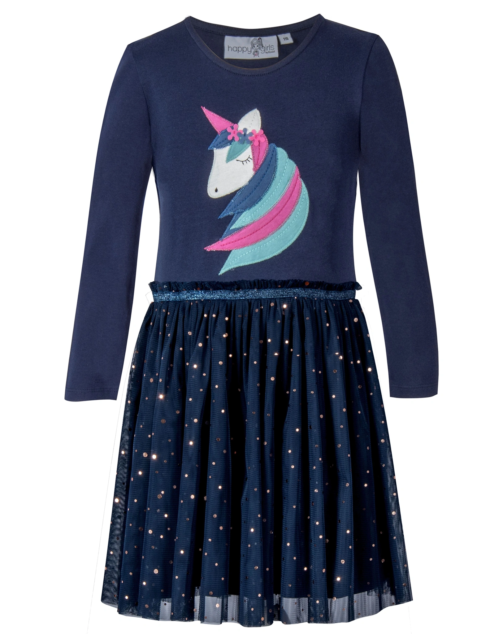 Langarmkleid BEAUTY in navy