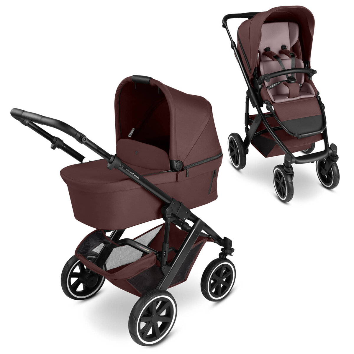 ABC Design GmbH ABC Design Salsa 5 Air - 5in1 Set inkl. Wickeltasche Urban, Winterfußsack und zweite Kisseneinlage | Umbra
