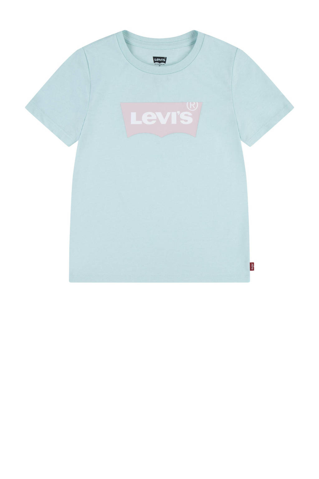 Levi's T-shirt BATWING met logo lichtblauw