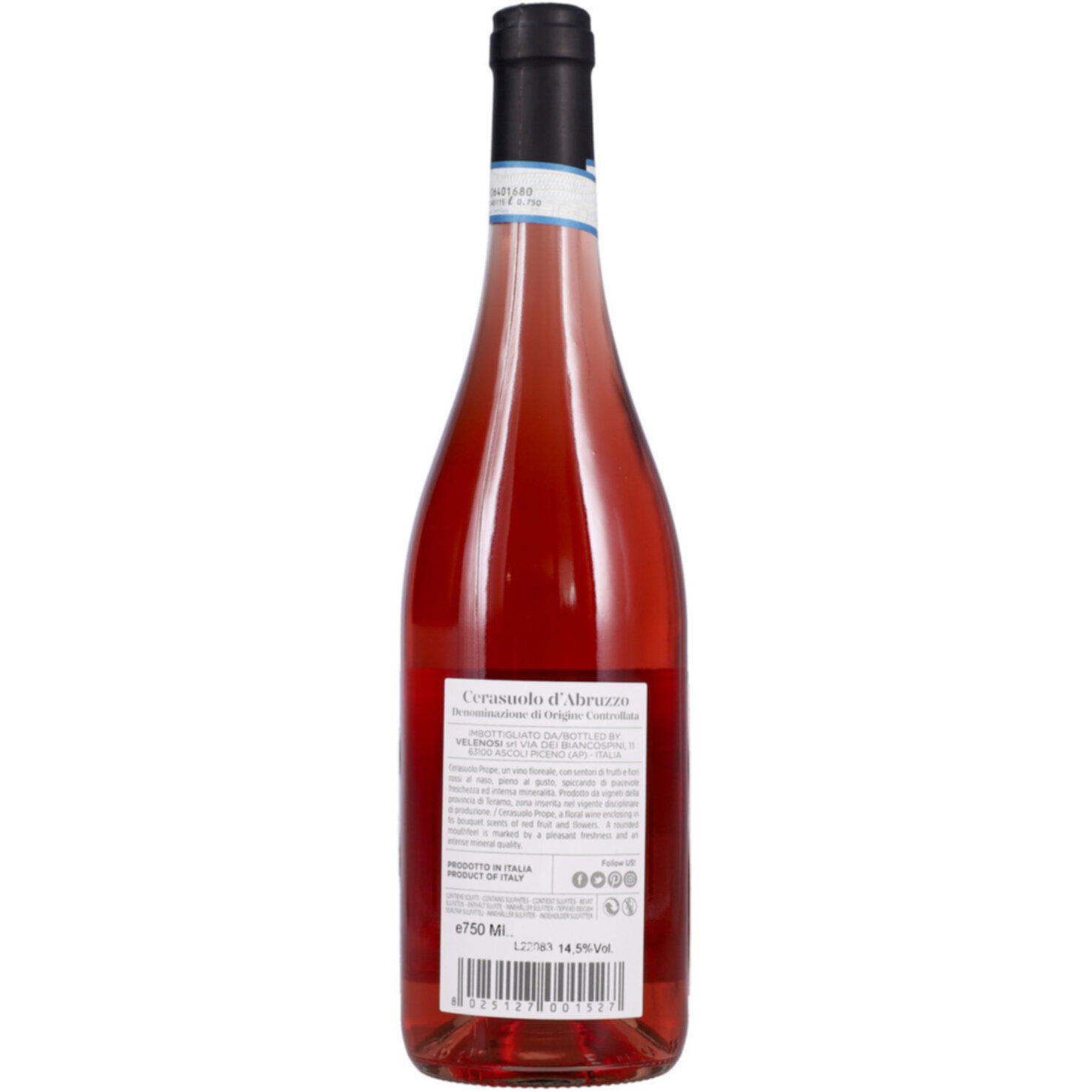 Abruzzo DOC Montepulciano Prope Cerasuolo Velenosi Vini -75cl
