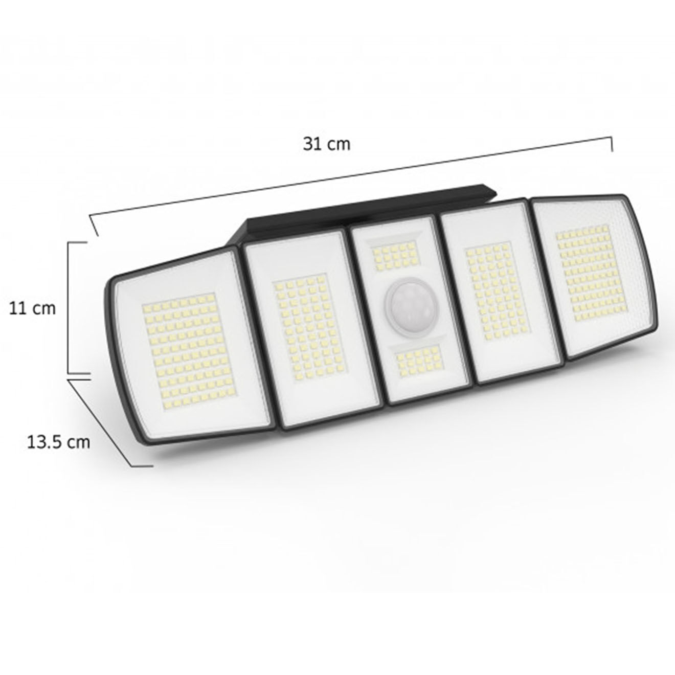 Aquila Applique solaire Thunderlight 5 têtes 300 LED
