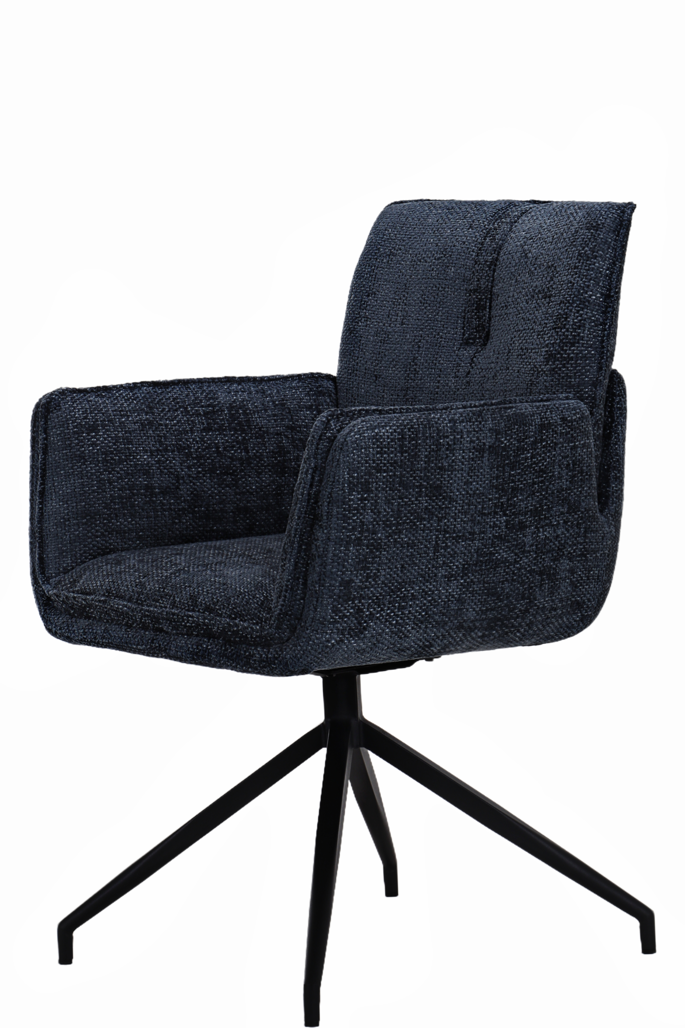 Andre draaistoel stof blauw