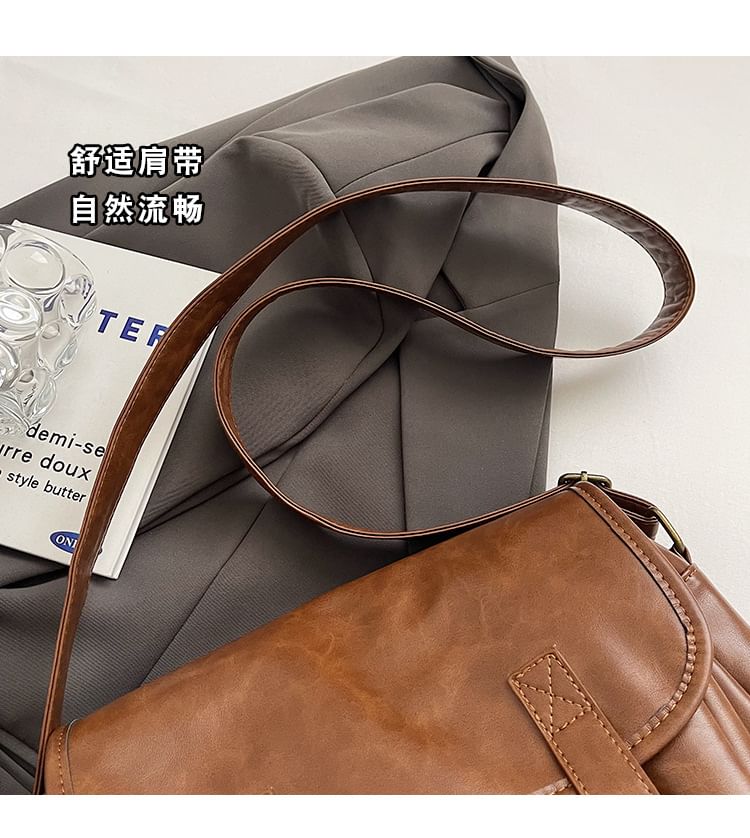 Velocia - Multi-Pocket Kunstleren Messenger Bag