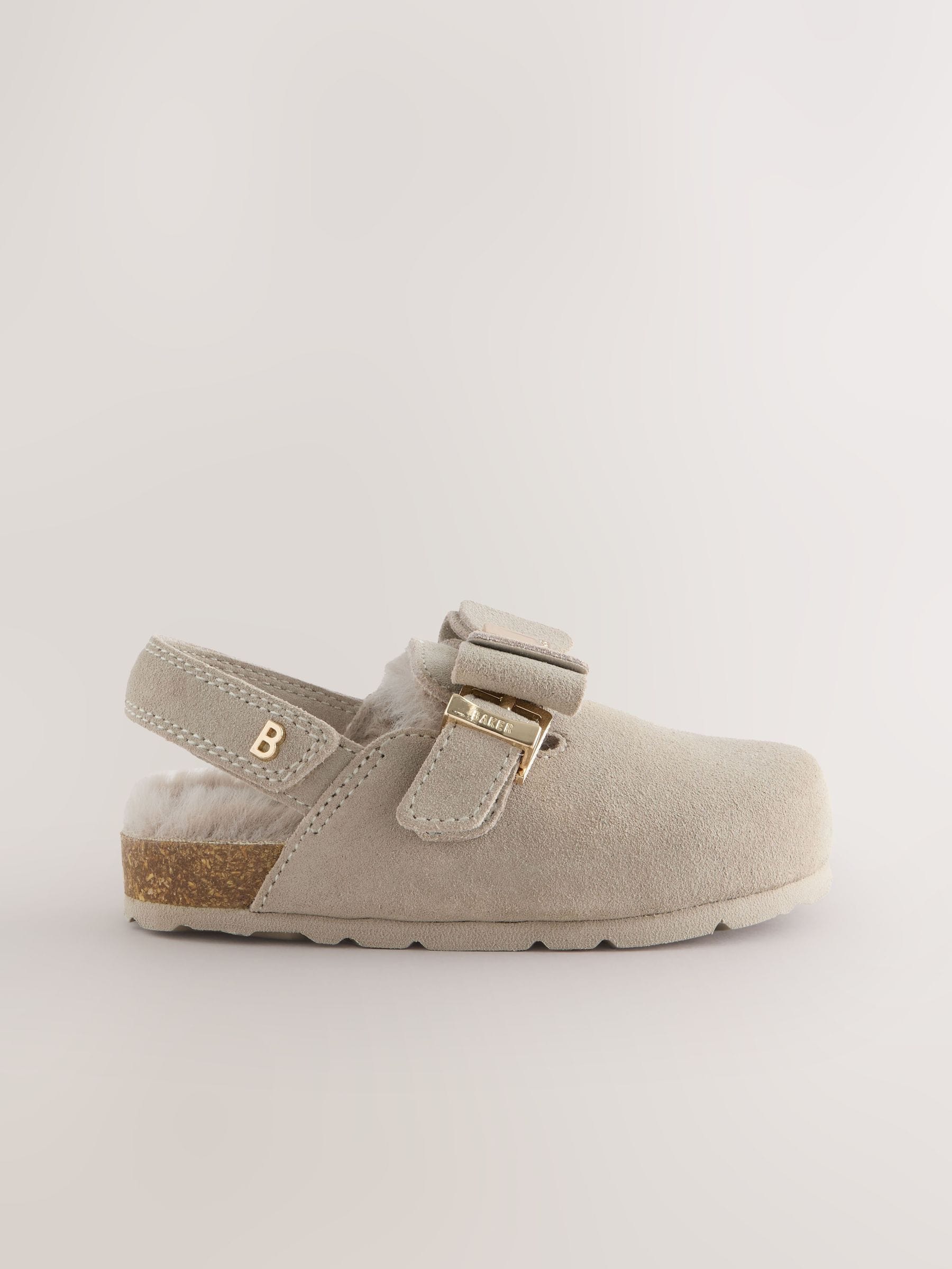Pastelgeel - Baker by Ted Baker Girls Sling Back Mule Clog Slippers