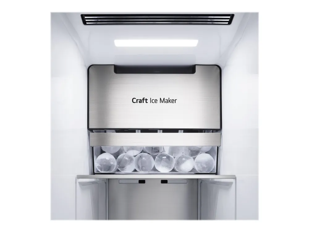 LG GSXV90MCDE - Køleskab/fryser - side-by-side med vanddispenser, isdispenser - bredde: 91.3 cm - dybde: 73.5 cm - højde: 179 cm - 635 liter - Klasse E