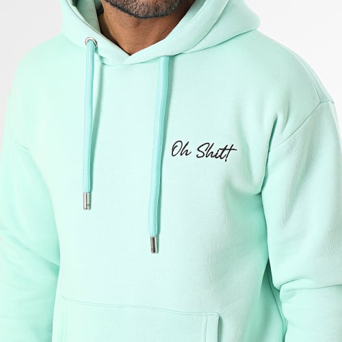 Sweat Capuche Bleu Turquoise
