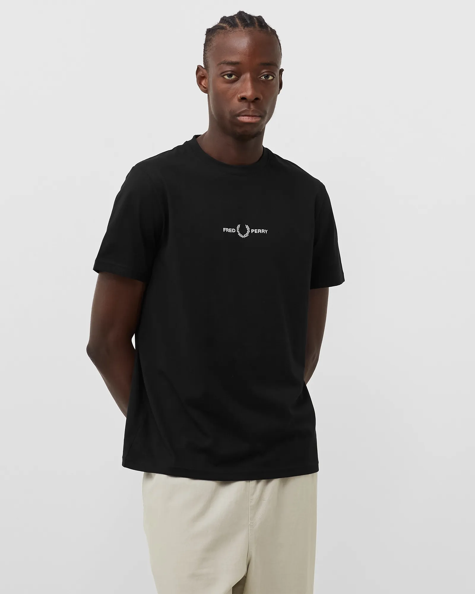 Fred Perry Embroidered T Shirt