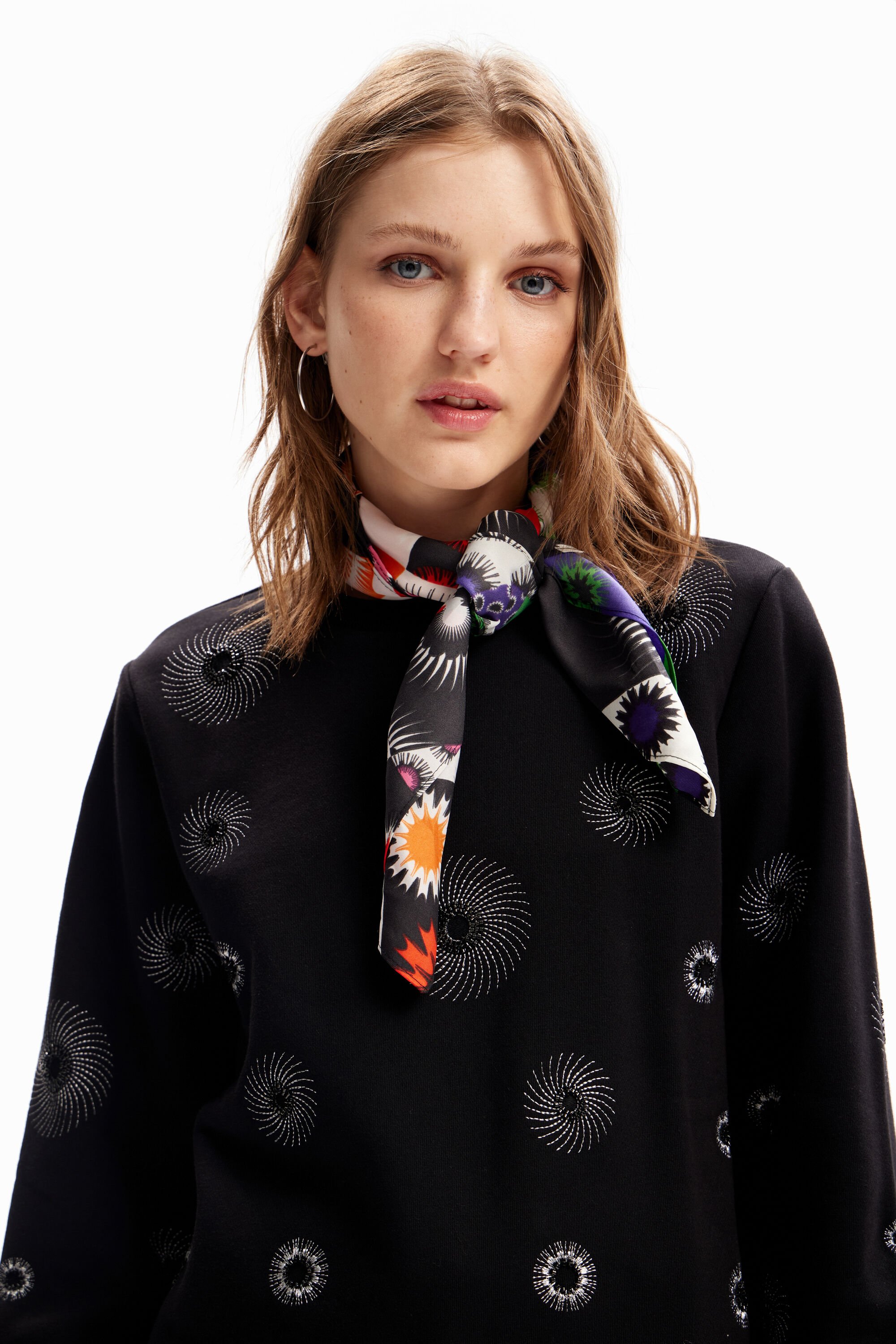 Foulard carré patchwork