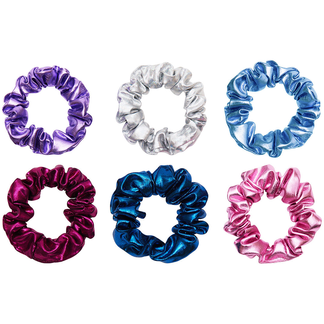 mimi & lula haarelastiekjes scrunchies dancing queen - bright - 6st