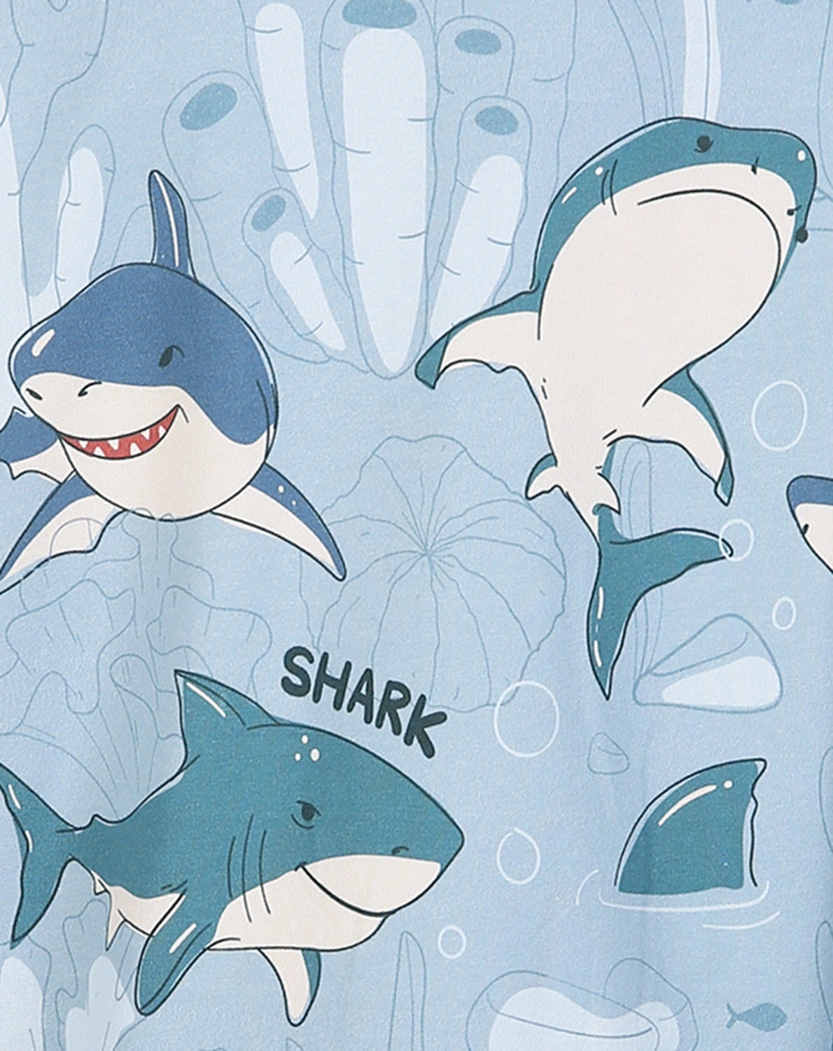 Jersey-Strickjacke SHARK REMARK in blau