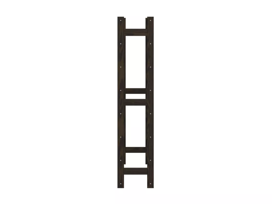 Casier à bouteilles pour 56 bouteilles noir bois pin solide