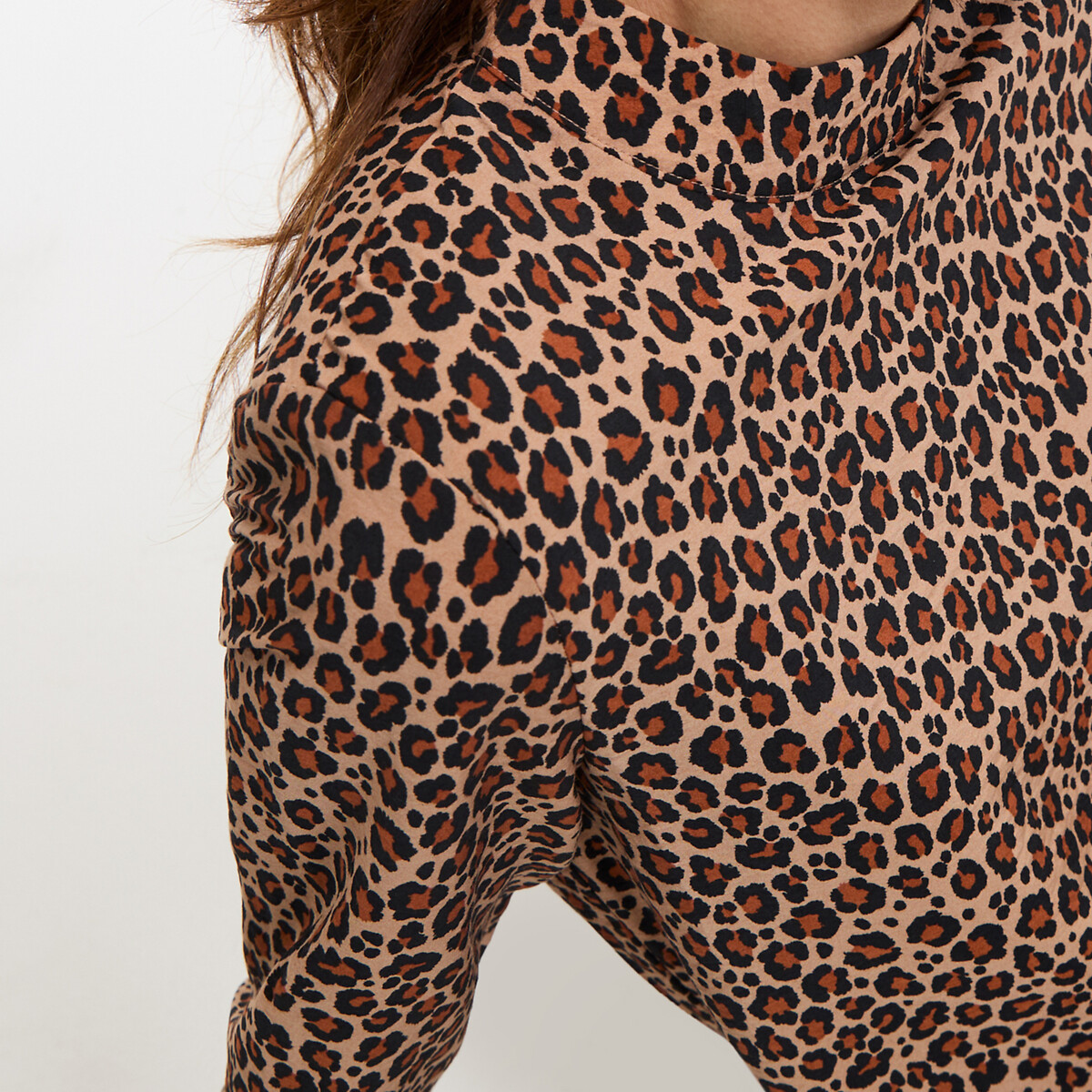 LA REDOUTE COLLECTIONS<br>Vestido maxi reto com estampa animal