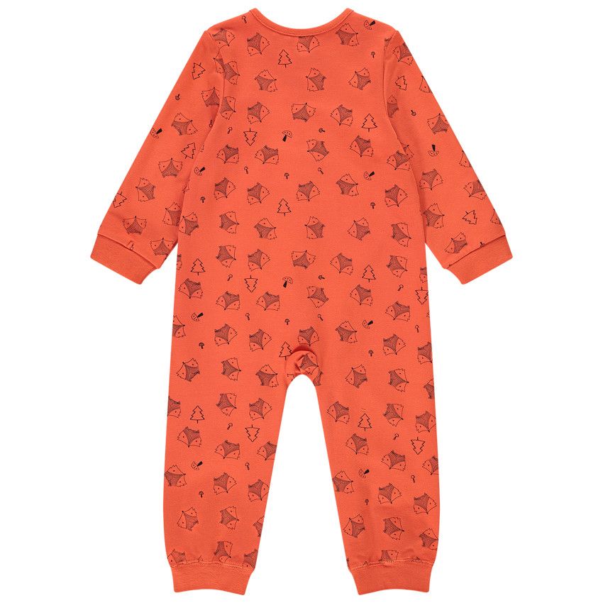 Dors-bien en french terry imprimé renards pour bébé garçon - Multicolore