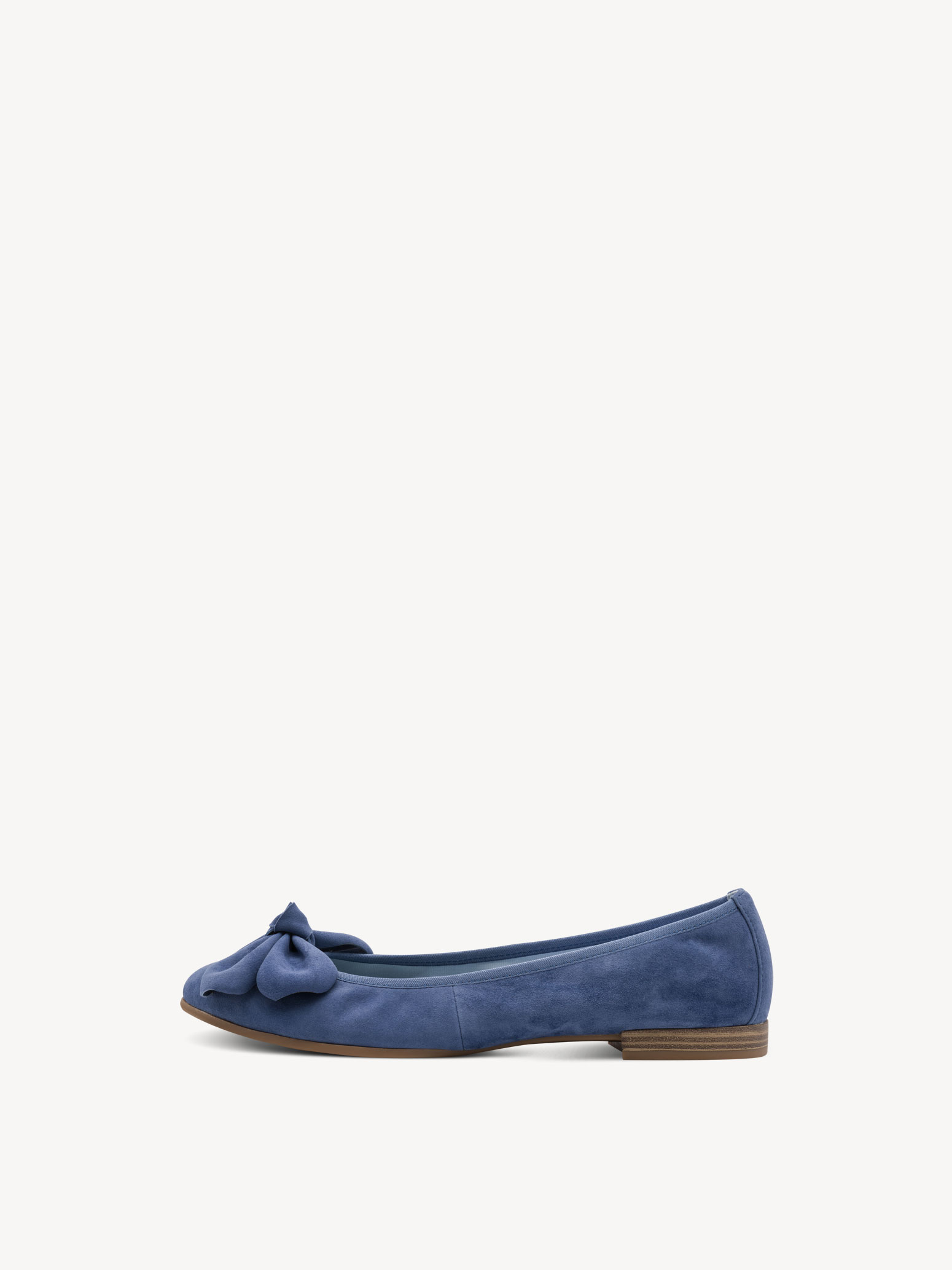 Leren Ballerina - blauw