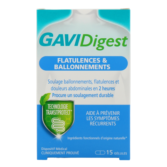 GAVIDigest Flatulences et Ballonnements - Syndrome de l'Intestin Irritable