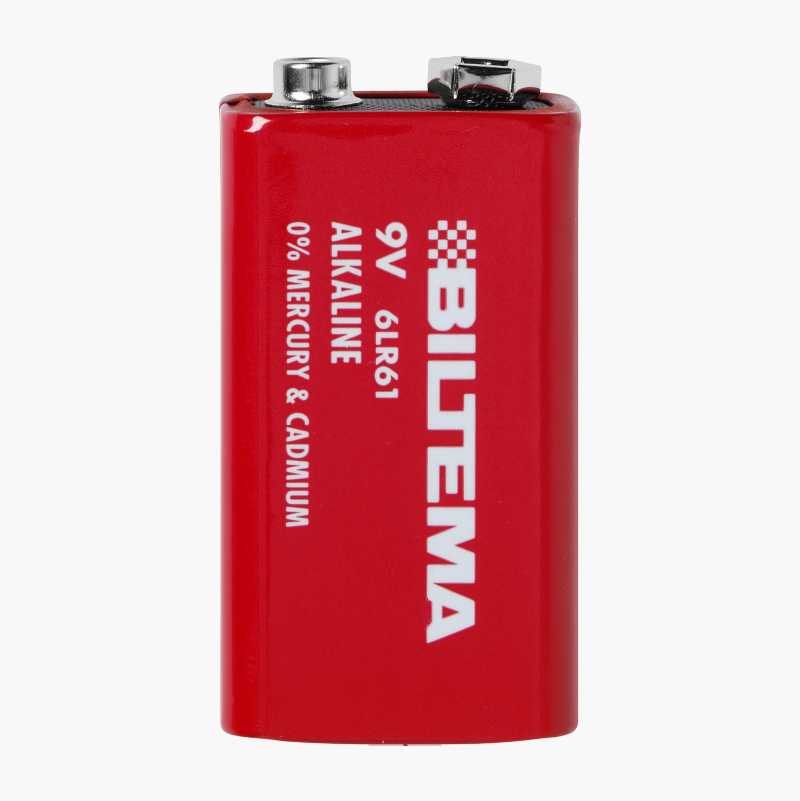 9 V / 6LR61 alkalisk batteri