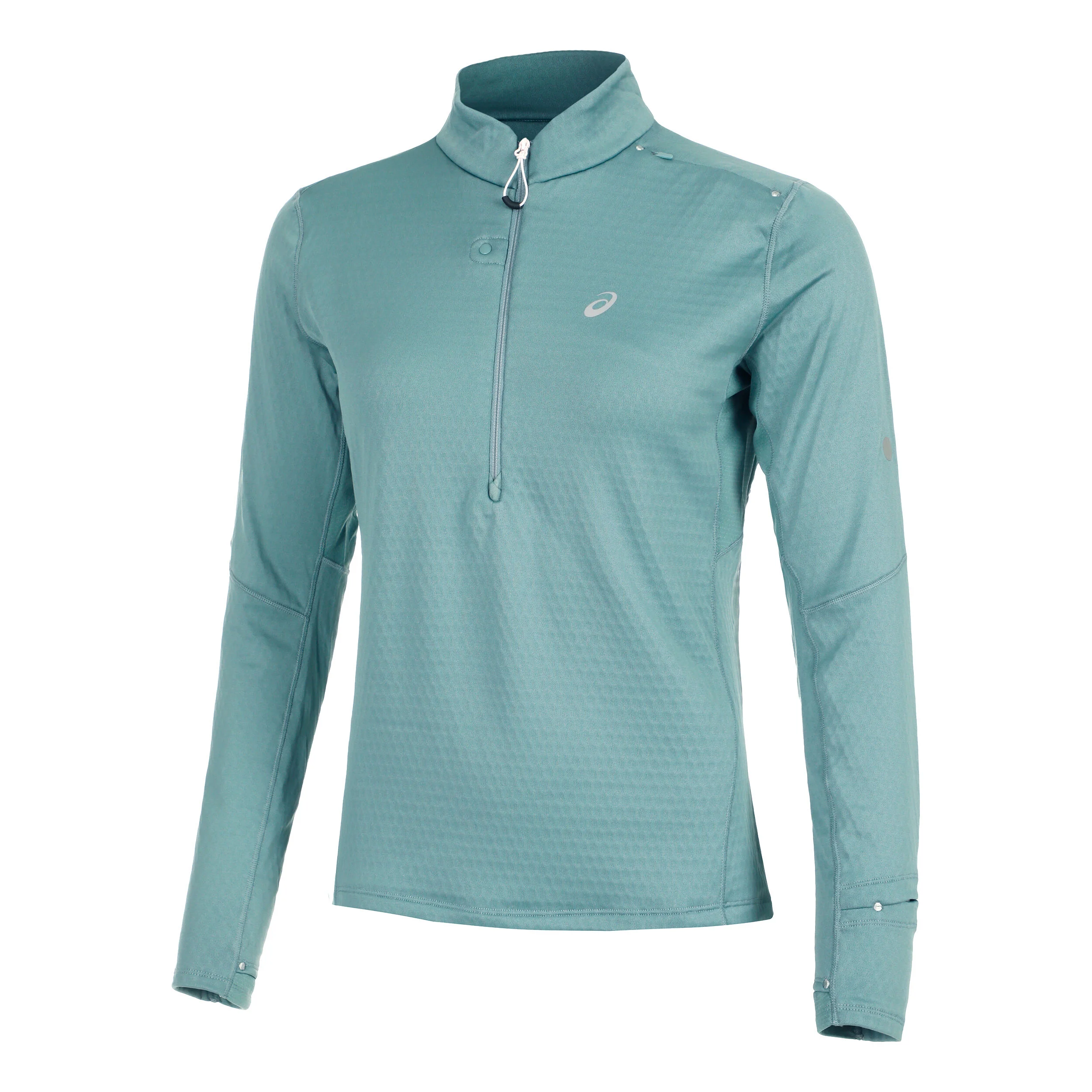 ASICS Road Winter 1/2 Zip Mid Layer Maillot De Course Femmes - Sauge