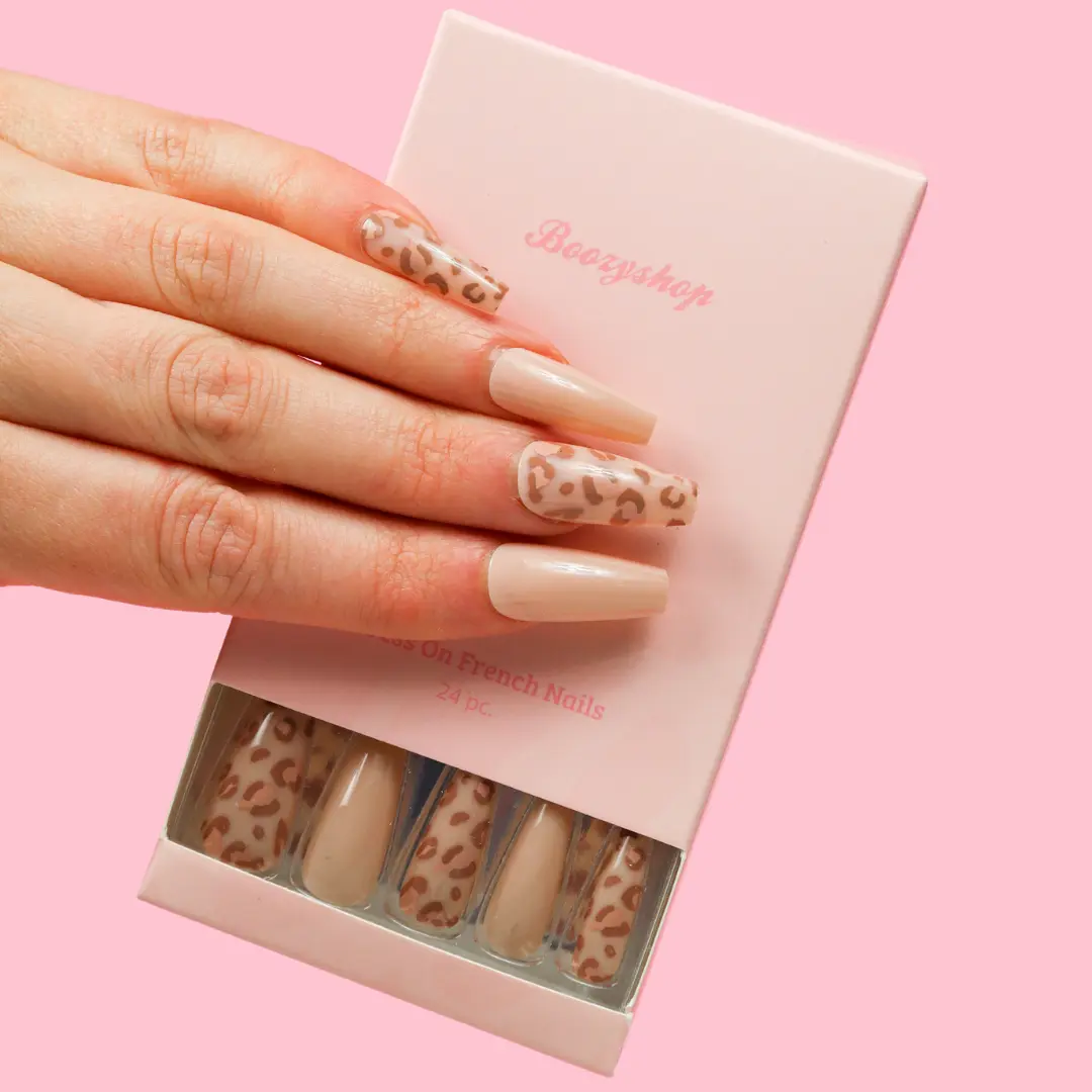 Press On French Nails Panther