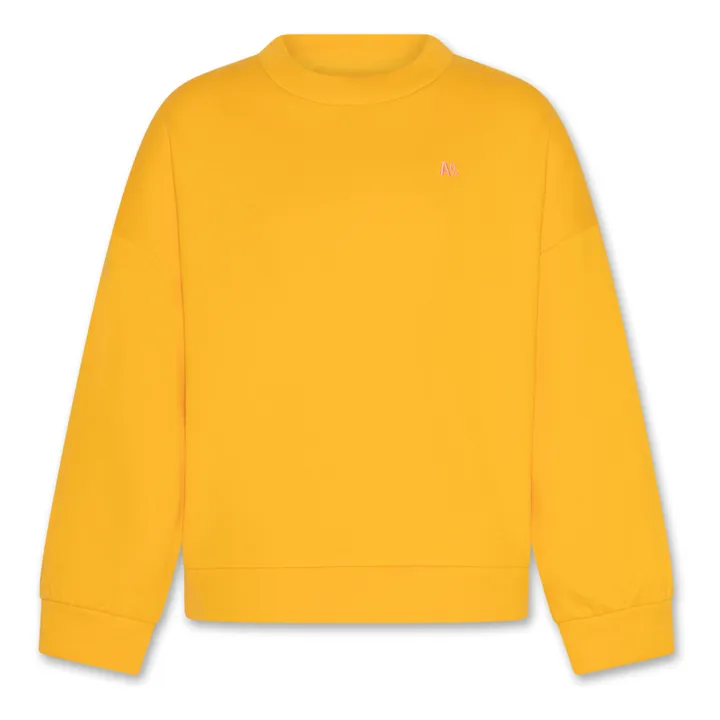 AO76 Sweat Violeta Logo | Jaune