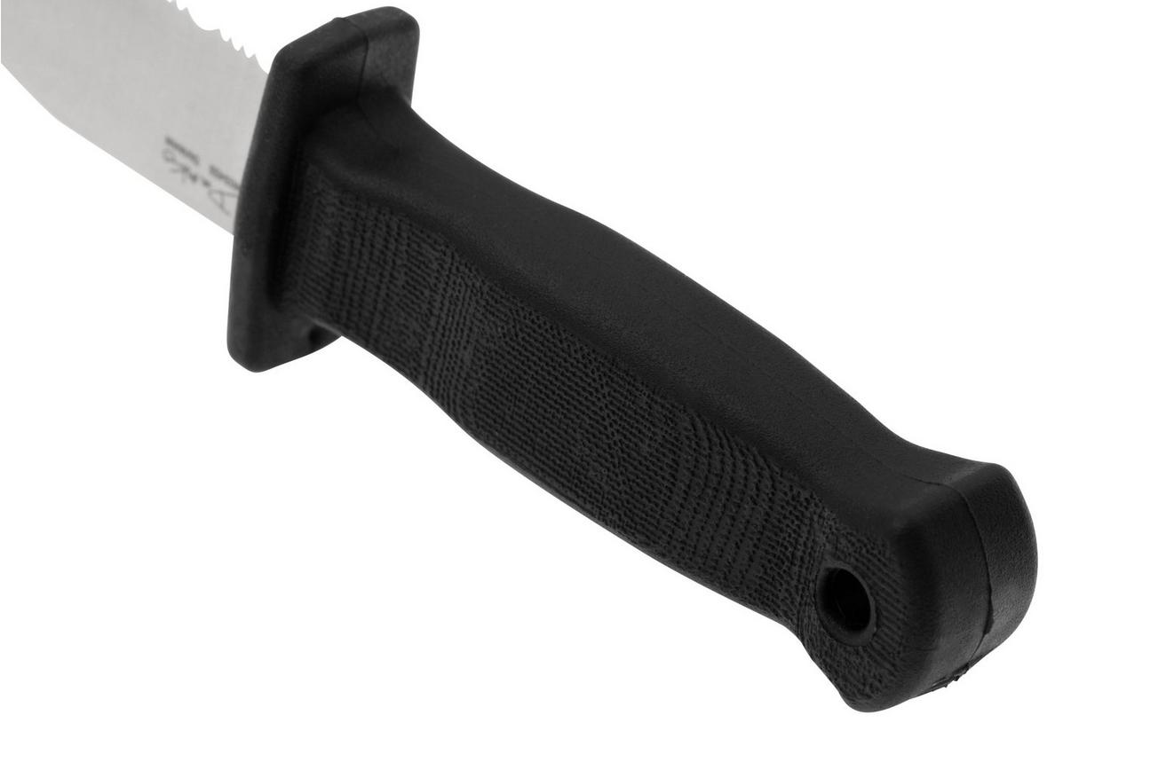 Demko Knives Armiger 2 Serrated Clip Point ARM2-4034SS-CP-SERR Black TPR, nekmes