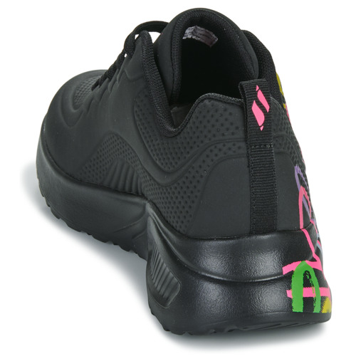 Skechers - UNO LITE GOLDCROWN - HEART OF HEARTS - Noir / Multicolore