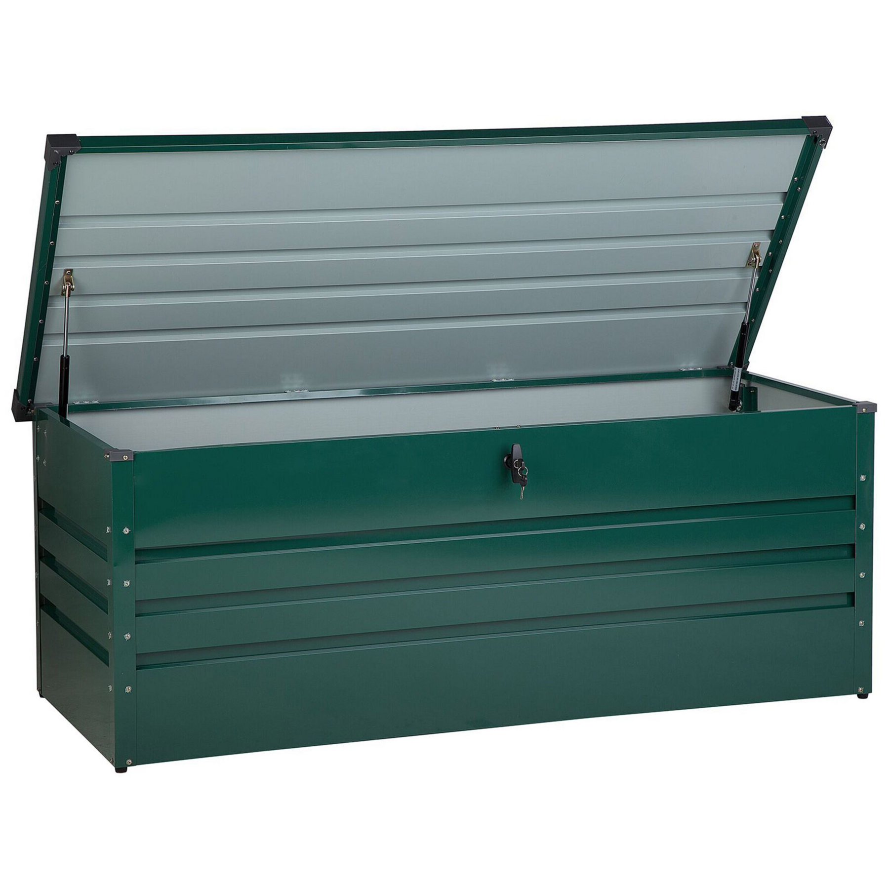 Beliani - CEBROSA L - Kussenbox - Donkergroen - Staal