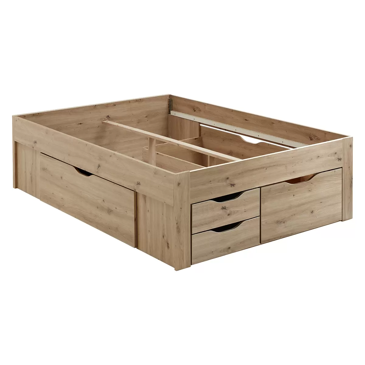 Stauraumbett Noah 140x200 Artisan Eiche